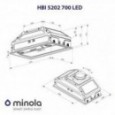 Витяжка Minola HBI 5202 WH 700 LED
