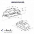 Витяжка Minola HBI 5202 GR 700 LED