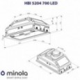 Вытяжка Minola HBI 5204 WH 700 LED