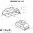 Вытяжка Minola HBI 5204 GR 700 LED