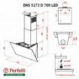 Вытяжка Perfelli DNS 5272 D 700 WH LLED