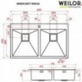 Мойка кухонная WEILOR IMMER WRT TB8950