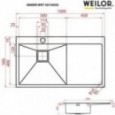 Мойка кухонная WEILOR IMMER WRT SD10050