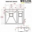 Мойка кухонная WEILOR IMMER WRT DB6050