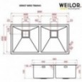 Мойка кухонная WEILOR ERNST WRD TB8945