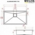 Мойка кухонная WEILOR ALLERHAND WRX 7745
