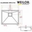 Мойка кухонная WEILOR ALLERHAND WRX 5745