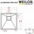 Мойка кухонная WEILOR ALLERHAND WRX 4545