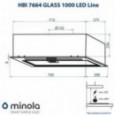 Вытяжка Minola HBI 7664 WH GLASS 1000 LED Line