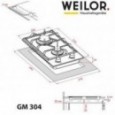 Варочная панель Weilor GM 304 SS