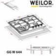 Варочная панель Weilor GG W 644 WH