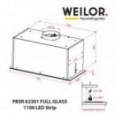 Вытяжка встраиваемая Weilor PBSR 62301 FULL GLASS WH 1100 LED Strip