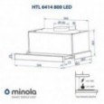 Вытяжка Minola HTL 6414 WH 800 LED