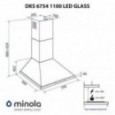 Вытяжка Minola DKS 6754 WH 1100 LED GLASS