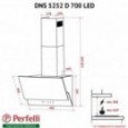 Вытяжка Perfelli DNS 5252 D 700 WH LED