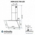 Вытяжка Minola HDN 6232 BL/INOX 700 LED