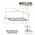 Вытяжка встраиваемая Weilor PBS 52300 GLASS BL 1000 LED Strip