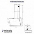 Вытяжка Minola HVS 6652 BL 1000 LED