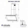 Вытяжка Minola HVS 6632 BL 1000 LED